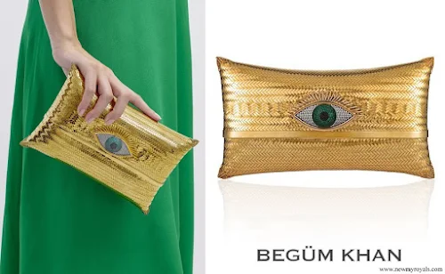 Queen Maxima carries Begum Khan Evil Eye Cushion Large