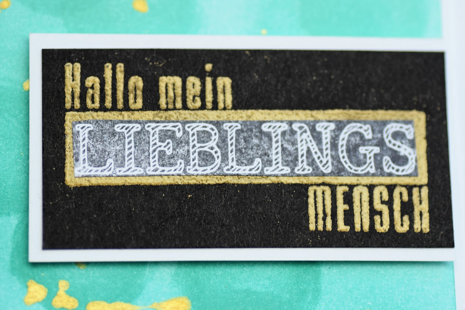 Kreatives Fusselchen Hallo Mein Lieblingsmensch