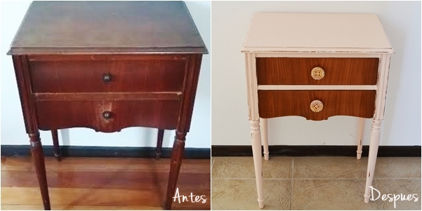 Rosa y madera para una mesita / Vero Palazzo - Home Deco