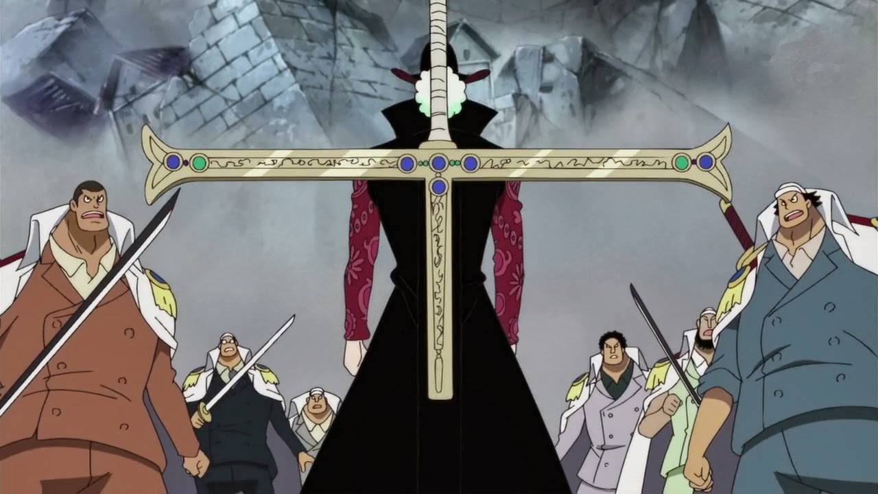 Colar com pingente de Kokuto Yoru - Anime: One Piece - Colar da espada do  Mihawk