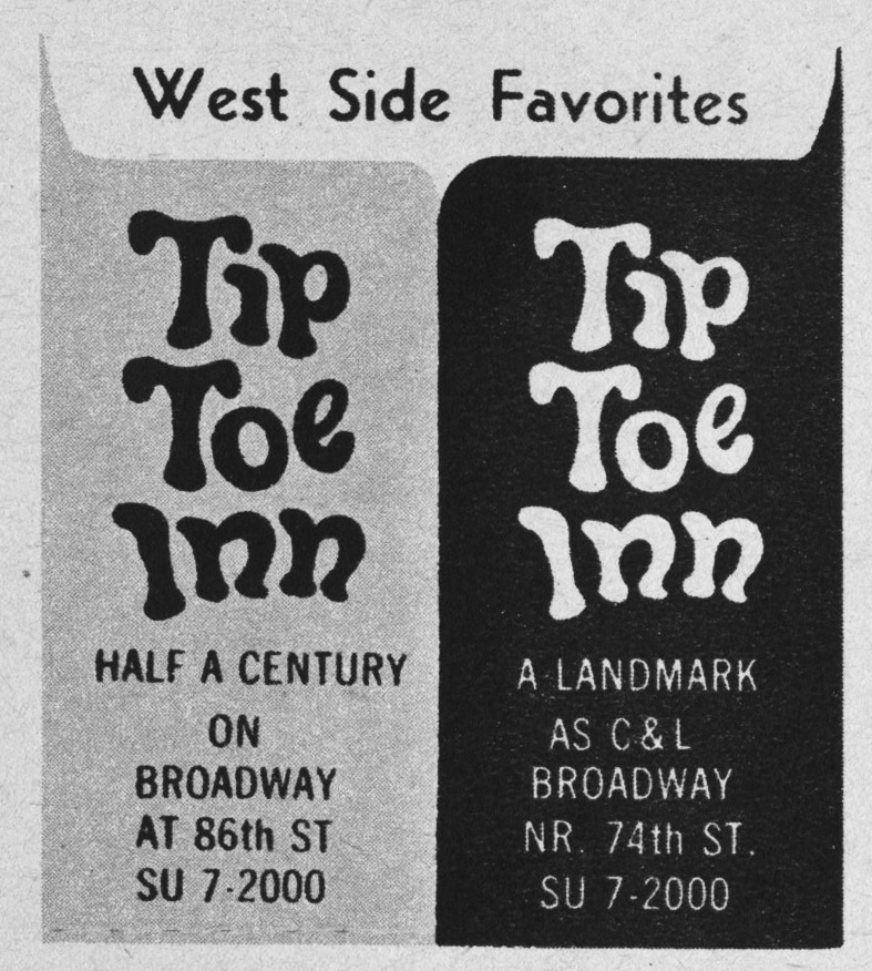 Eventized A Michael Neno Blog Tip Toe Inn, New York, 1964