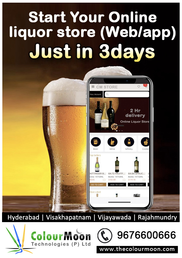 Online Alcohol App Developers In India The Colourmoon Technologies