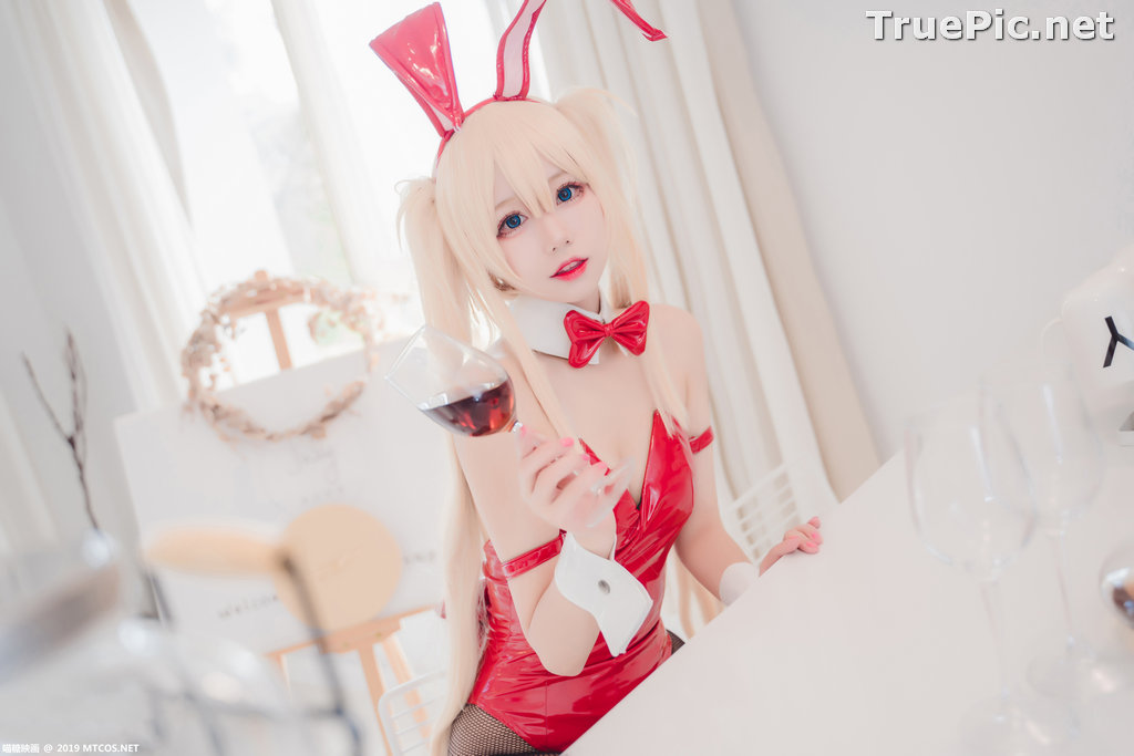 Image [MTCos] 喵糖映画 Vol.021 – Chinese Cute Model – Red Bunny Girl Cosplay - TruePic.net - Picture-6