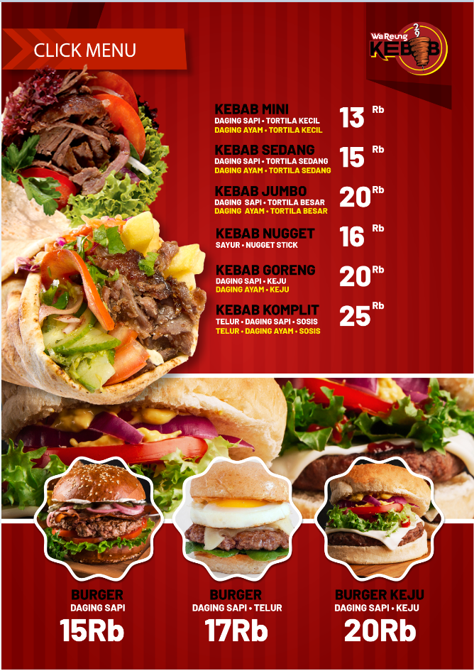 Contoh Spanduk Kebab desain banner kekinian