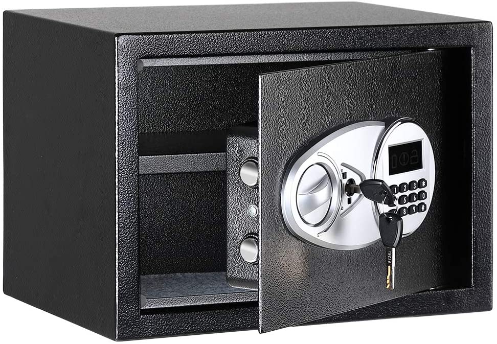 AmazonBasics Security Safe 0.5Cubic Feet,Black(14.15 litres)