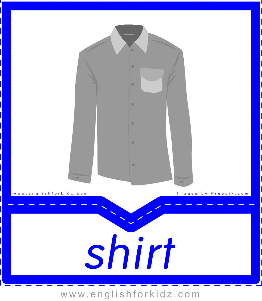 Clothes and Accessories Flashcards. Part 4.