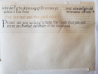 Test goat parchment for scaling and practice calligraphy Test goat parchment for scaling and practice calligraphy
