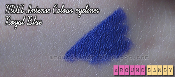 MUA - Intense Colour Eyeliners royal blue review swatches opinión