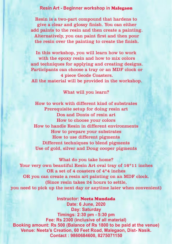 Epoxy Resin Art Epoxy Resin Art Classes