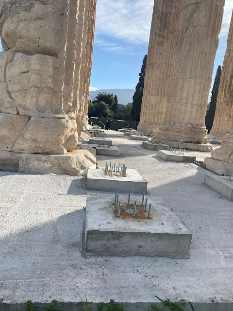 Ο ναός του Ολυμπίου Διός στις σκαλωσιές