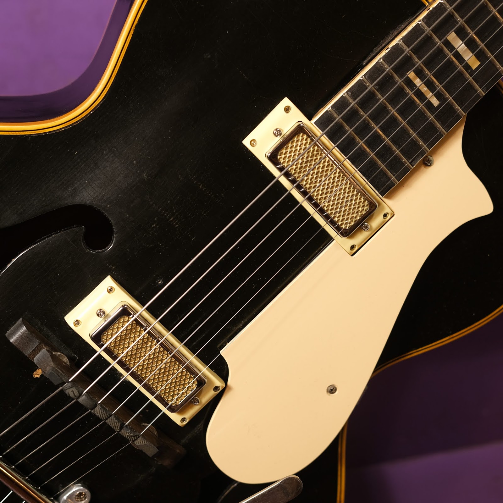 1960s Harmony Montclair Electrified Rubber Bridge Archtop Guitar