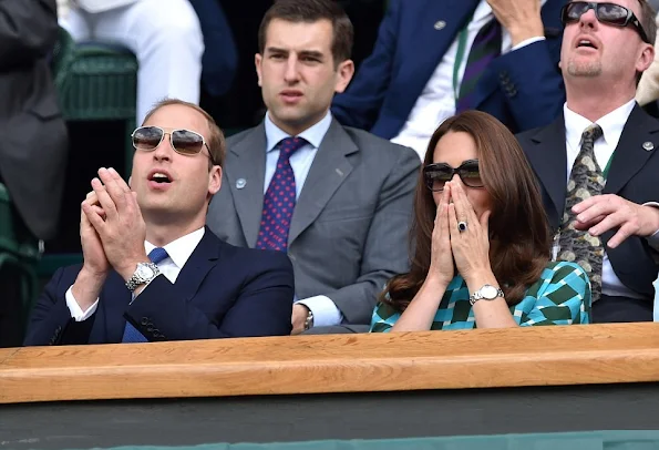 Prince William and Catherine, the Duchess of Cambridge attended the men's singles final match between Serbia's Novak Djokovic and Switzerland's Roger Federer.