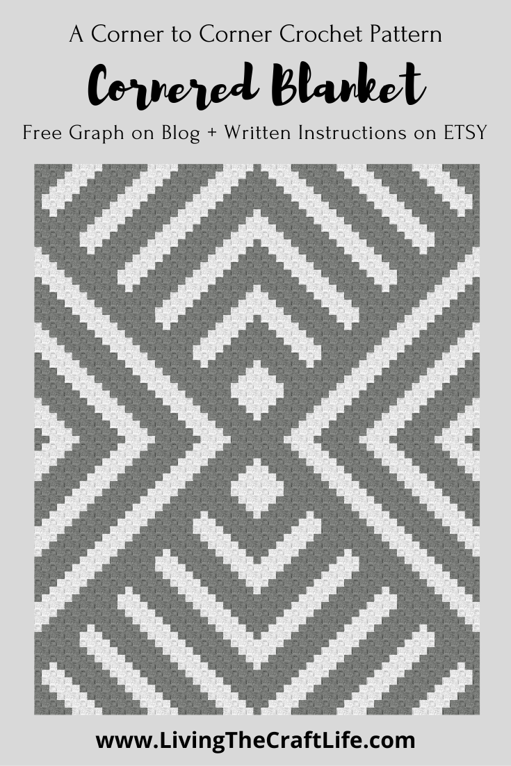 Living the Craft Life Cornered C2C Blanket FREE GRAPH