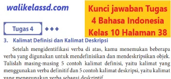 Kunci Jawaban Tugas 4 Bahasa Indonesia Kelas 10 Halaman 38 Wali Kelas Sd