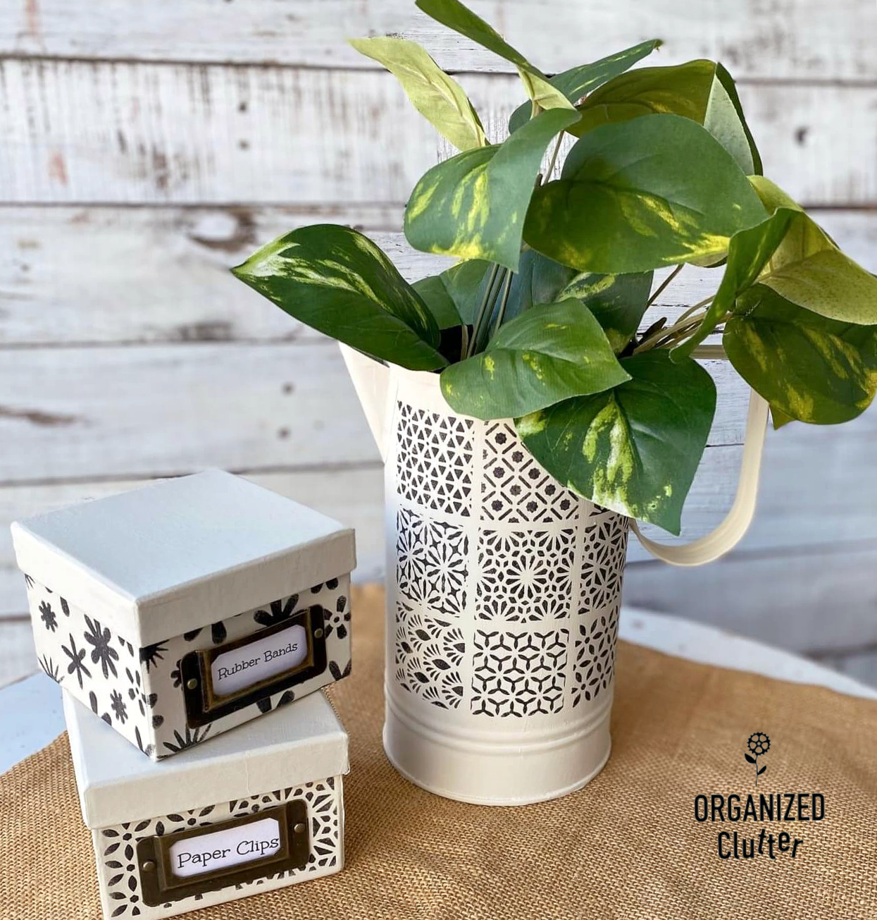 A Thrifted Galvanized Garden Pitcher Gets A Makeover With Paint & A