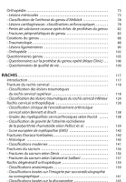 Classifications et scores en chirurgie orthopédique et traumatologique I. Hanche, Genou, Rachis 3
