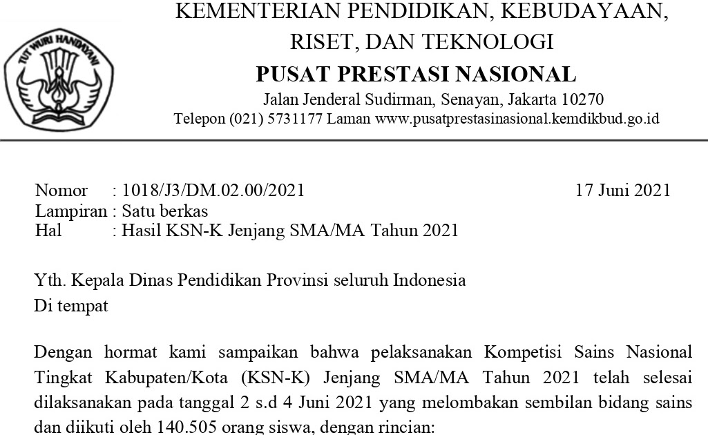 Soal ksn smp 2021 tingkat kabupaten