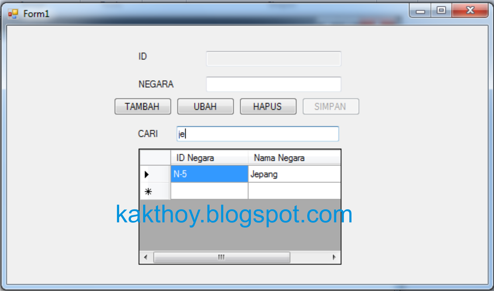 program jualan online di visual basic dan datanya