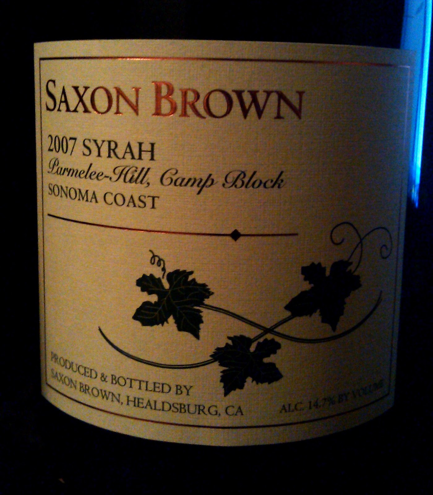 Wine and Wild Spaces: Tasting Report: New World Syrah and Blends