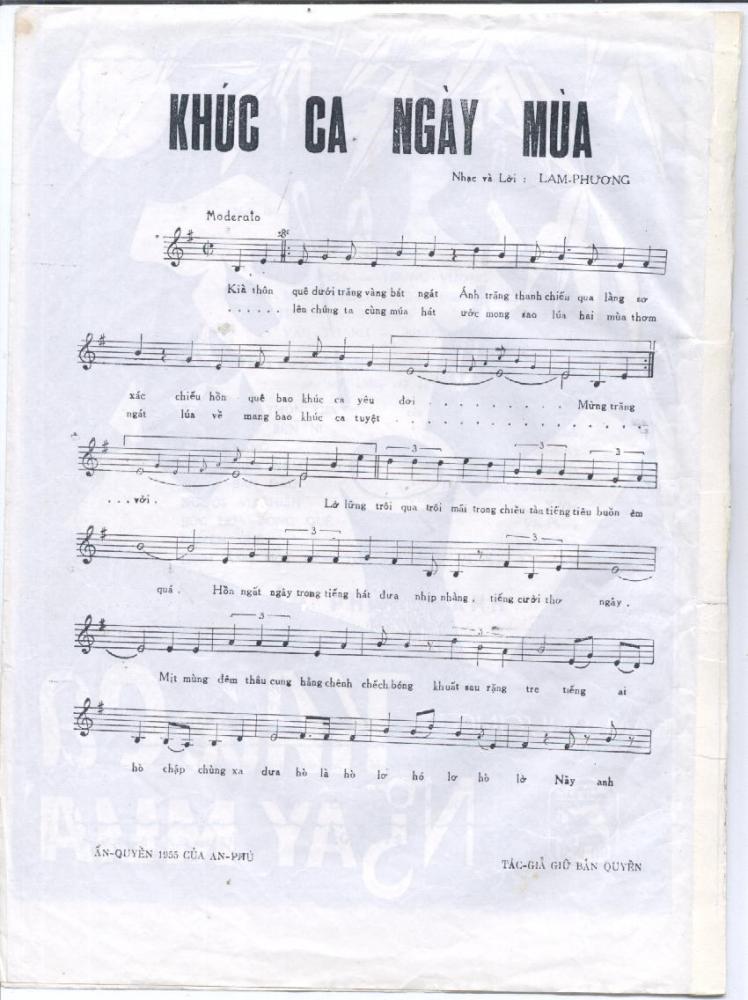 ANH HUY Khúc Ca Ngày Mùa LAM PHƯƠNG (Thanh Tuyền Pre 75)