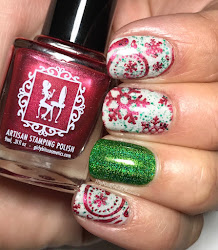 eve christmas nail stamping girly bits polish thicker opaque polishes champ stamp easy