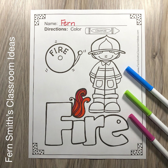 Click here to download this Fire Safety Coloring Pages Coloring Fun Coloring Book for YOUR CLASSROOM today!