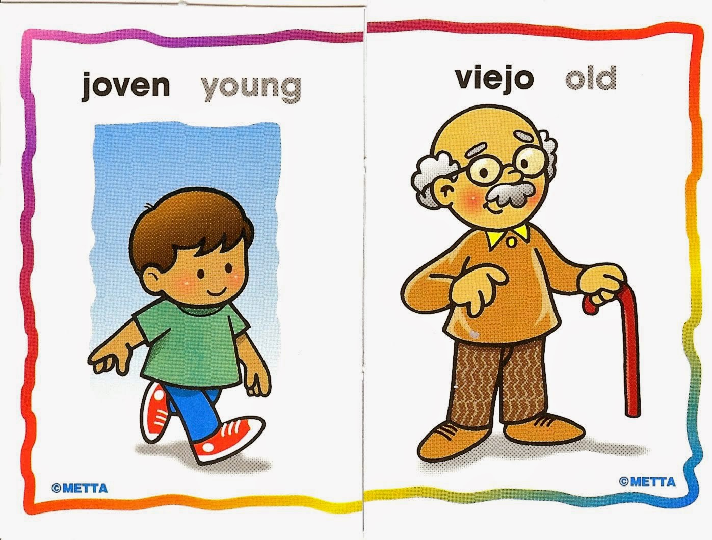 Карточки противоположности для детей