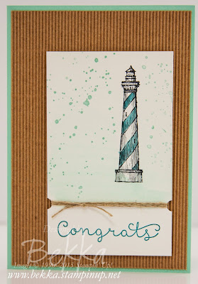 From Land to Sea Lighthouse Congratulations Card