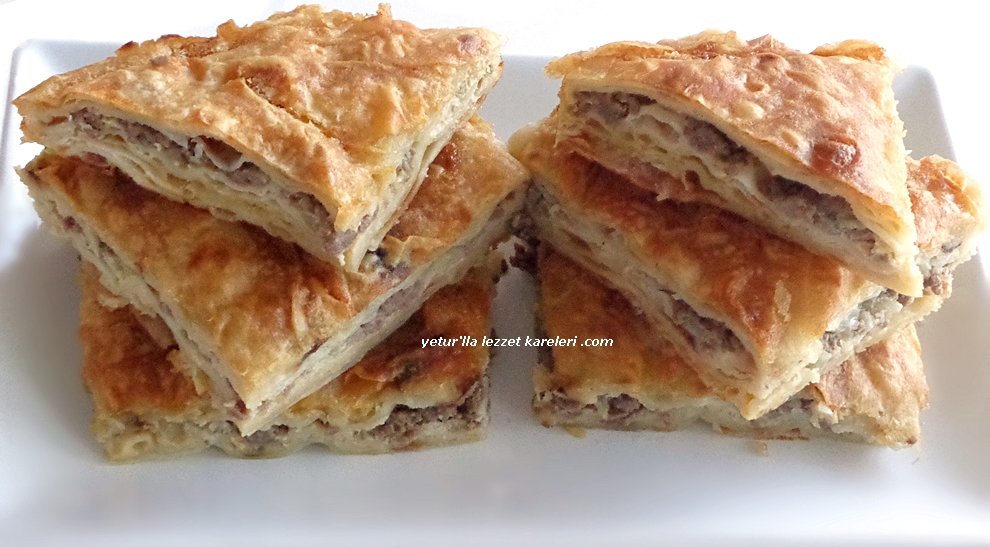 yetur�la lezzet kuru yufkalı sini böreği
