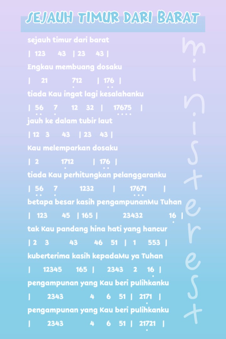 berjaga jagalah dan berdoalah SEJAUH TIMUR DARI BARAT