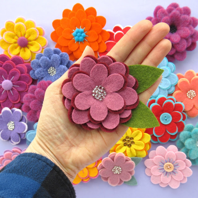 felt flower templates for headbands