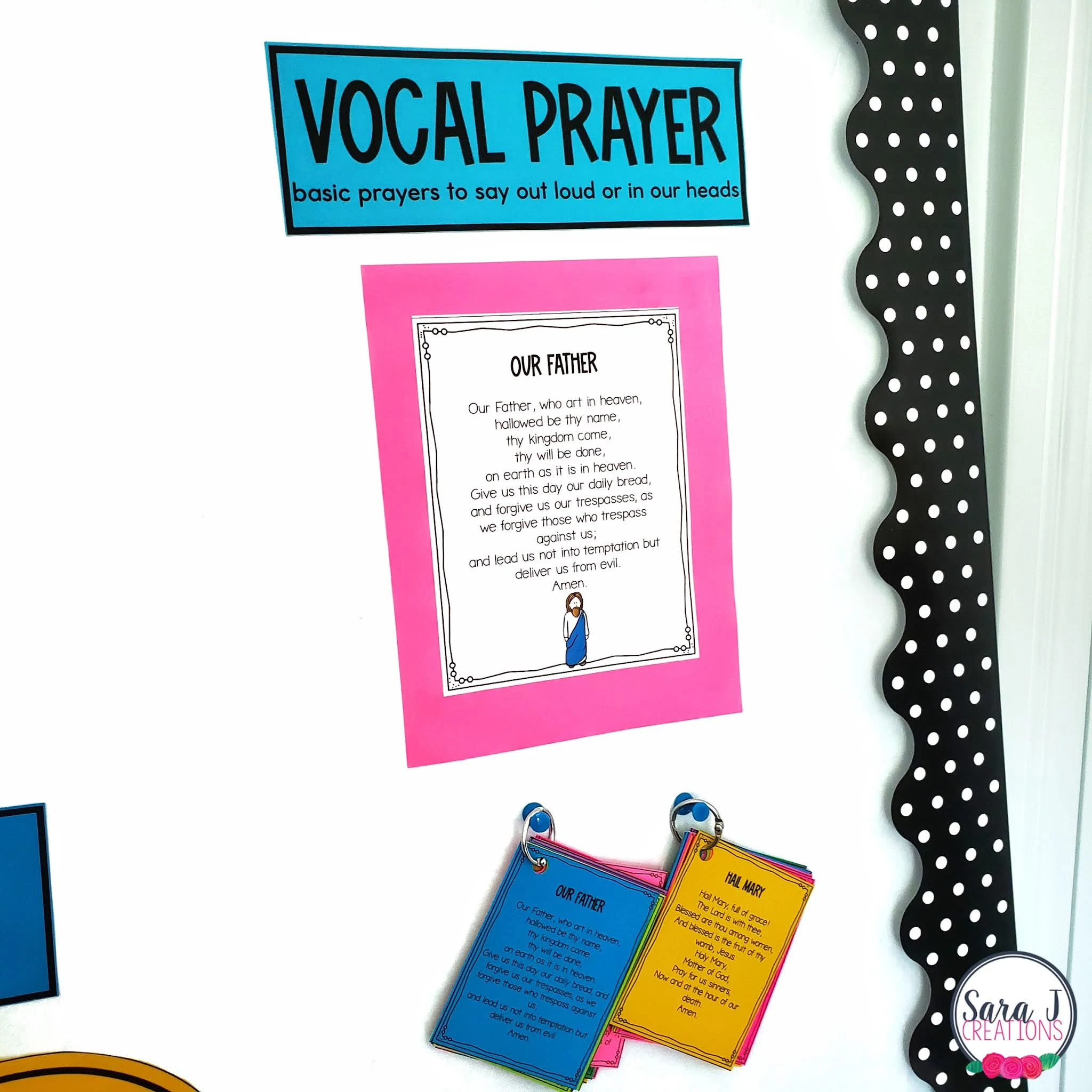 Catholic prayers interactive bulletin board