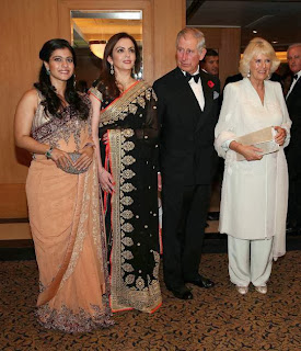 Ajay, Nita Ambani & Kajol with Prince Charles & Camilla at British Asian Trust