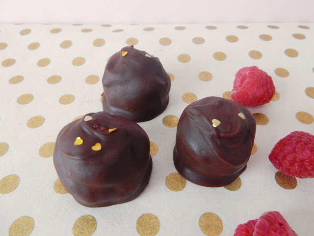 raspberry chocolate truffles