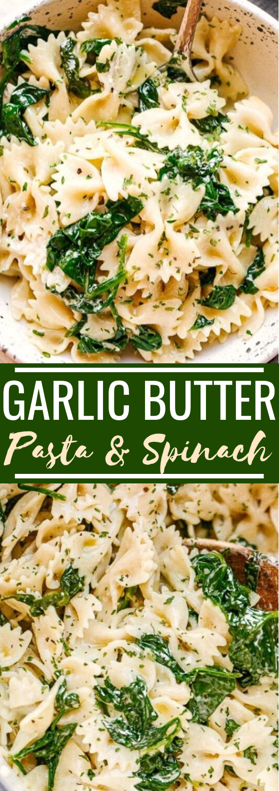 Creamy Garlic Butter Pasta with Spinach #dinner #pasta - Food Mami 15