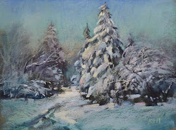 painting snowy landscape easy wonderland winter steps margulis 9x12 pastel karen walking