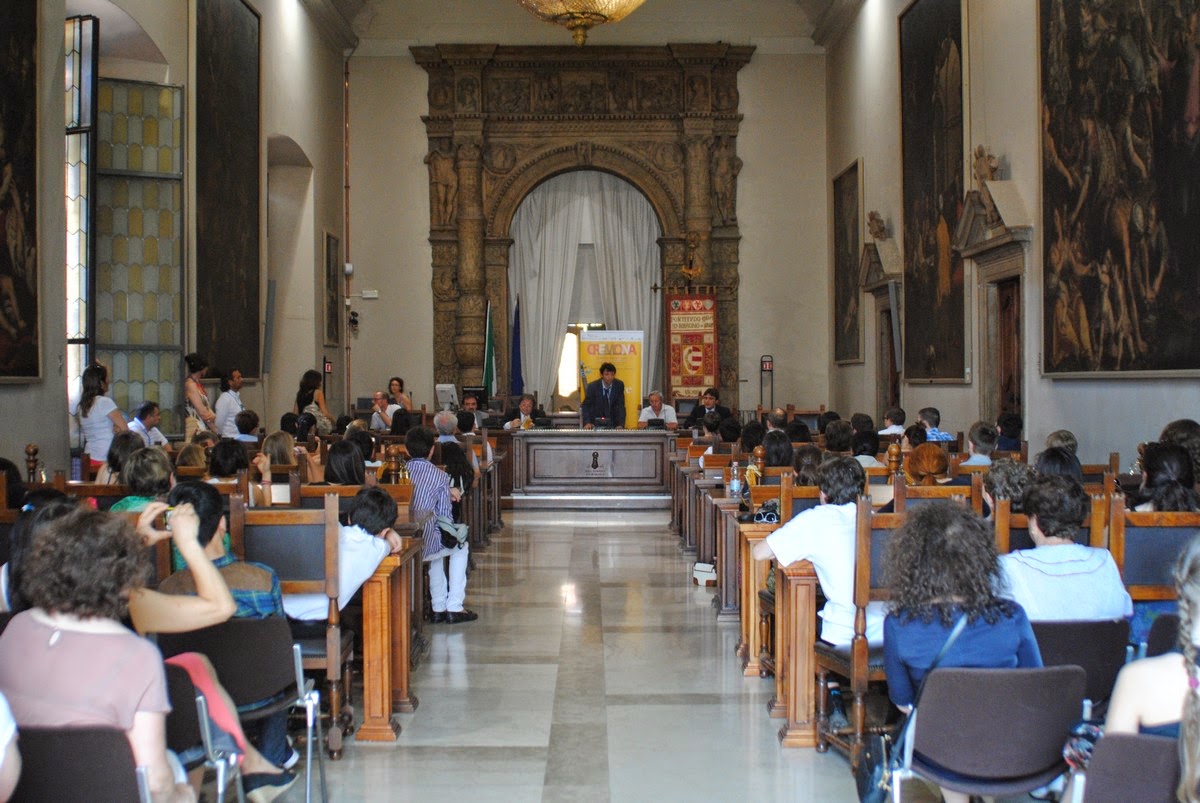 CREMONA in COMUNE La Cremona Academy ricevuta in mattinata a Palazzo