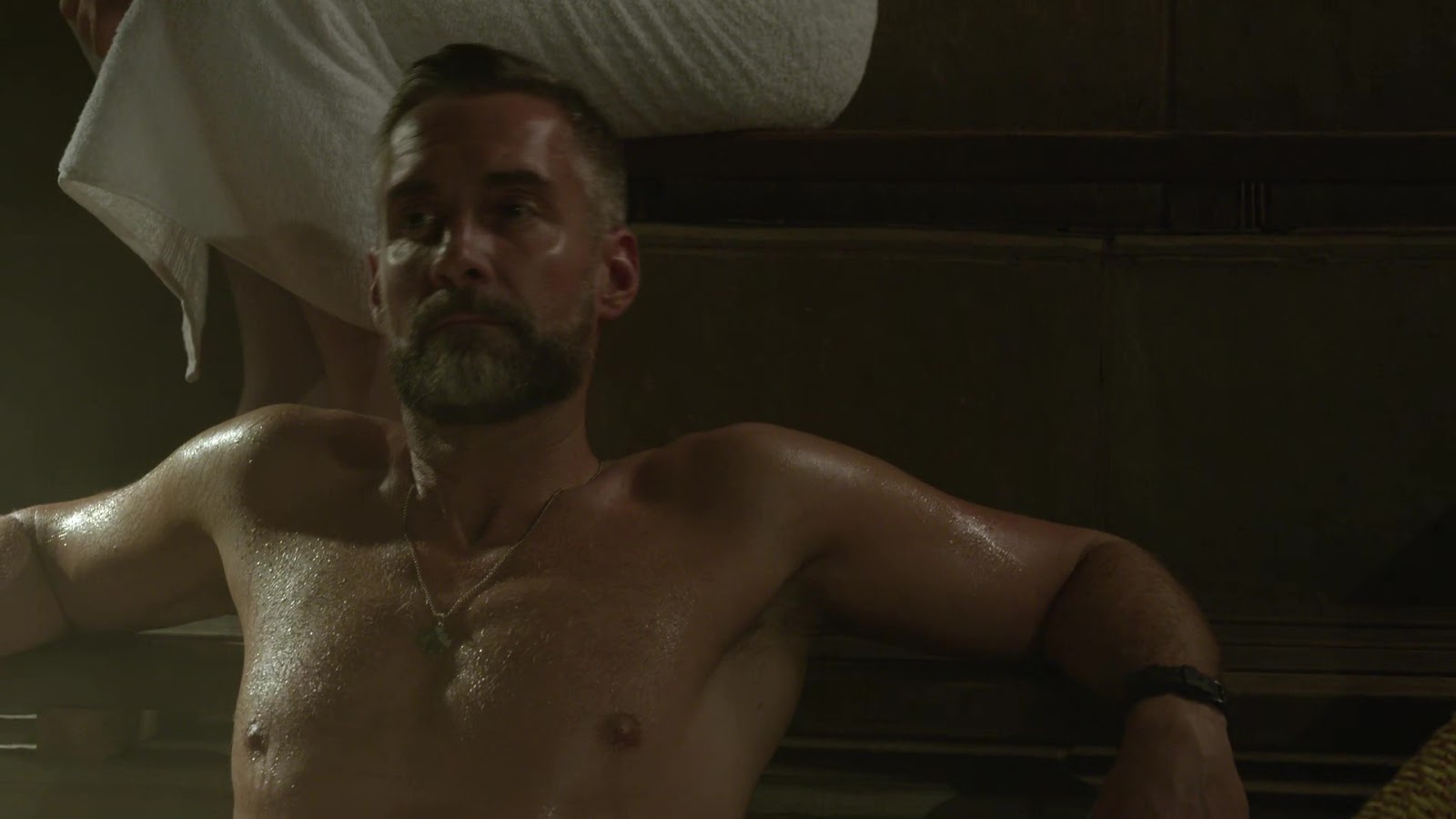 Jay Harrington shirtless in S.W.A.T. 1-19 "Source" .