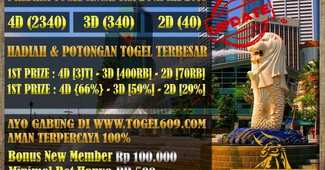 Prediksi Togel Singapura 24 April 2018 Togel 609