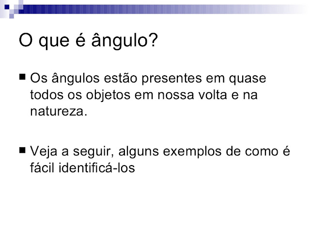 Aula sobre Ângulos