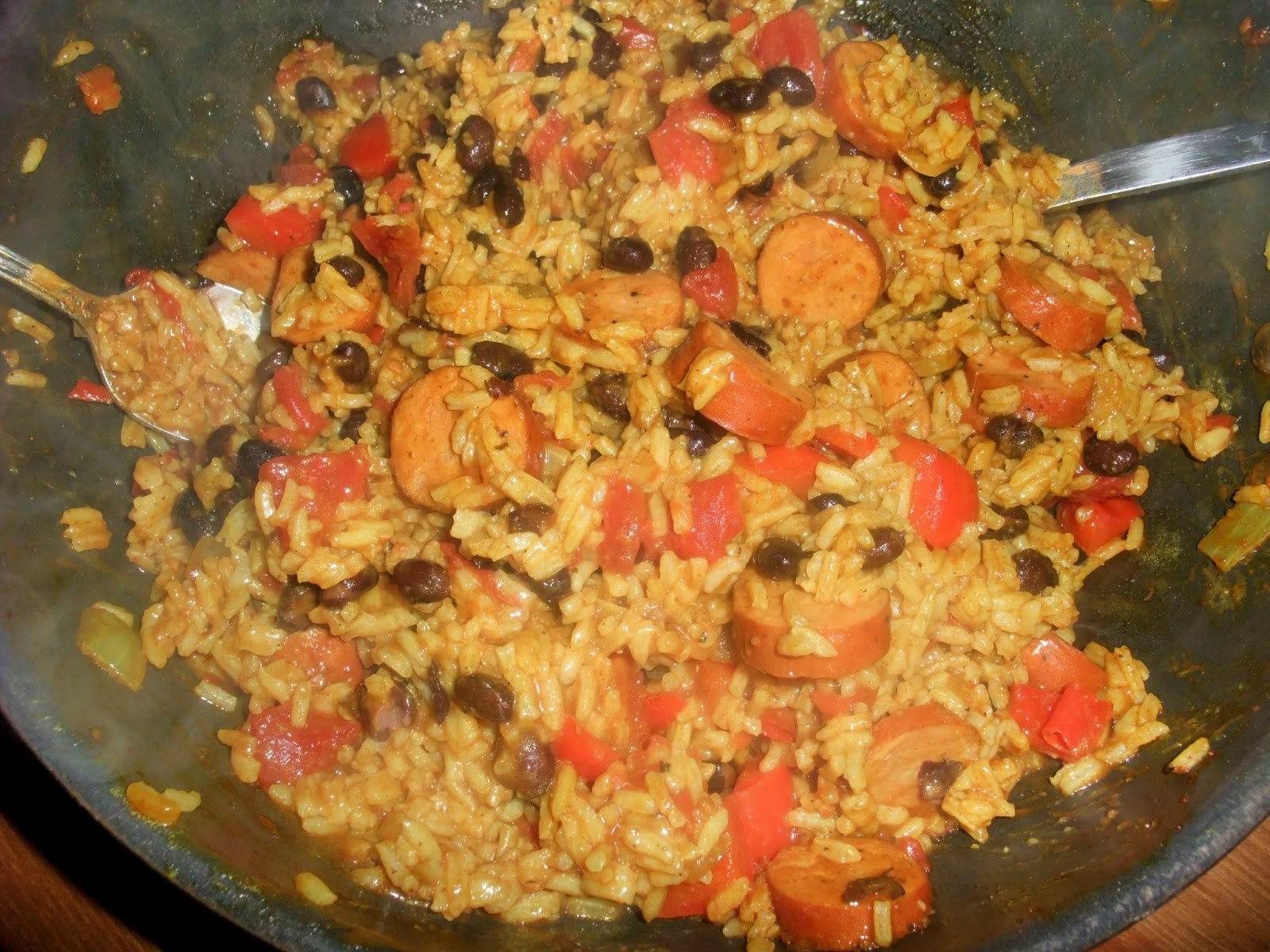 Rosie's Country Baking Black Beans, Rice and Chicken Sausage