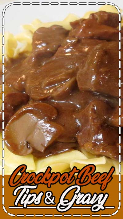 Comfort food at its very best! Crockpot Beef Tips & Gravy is the perfect meal to deliver homemade flavors with the ease of a slow cooker.