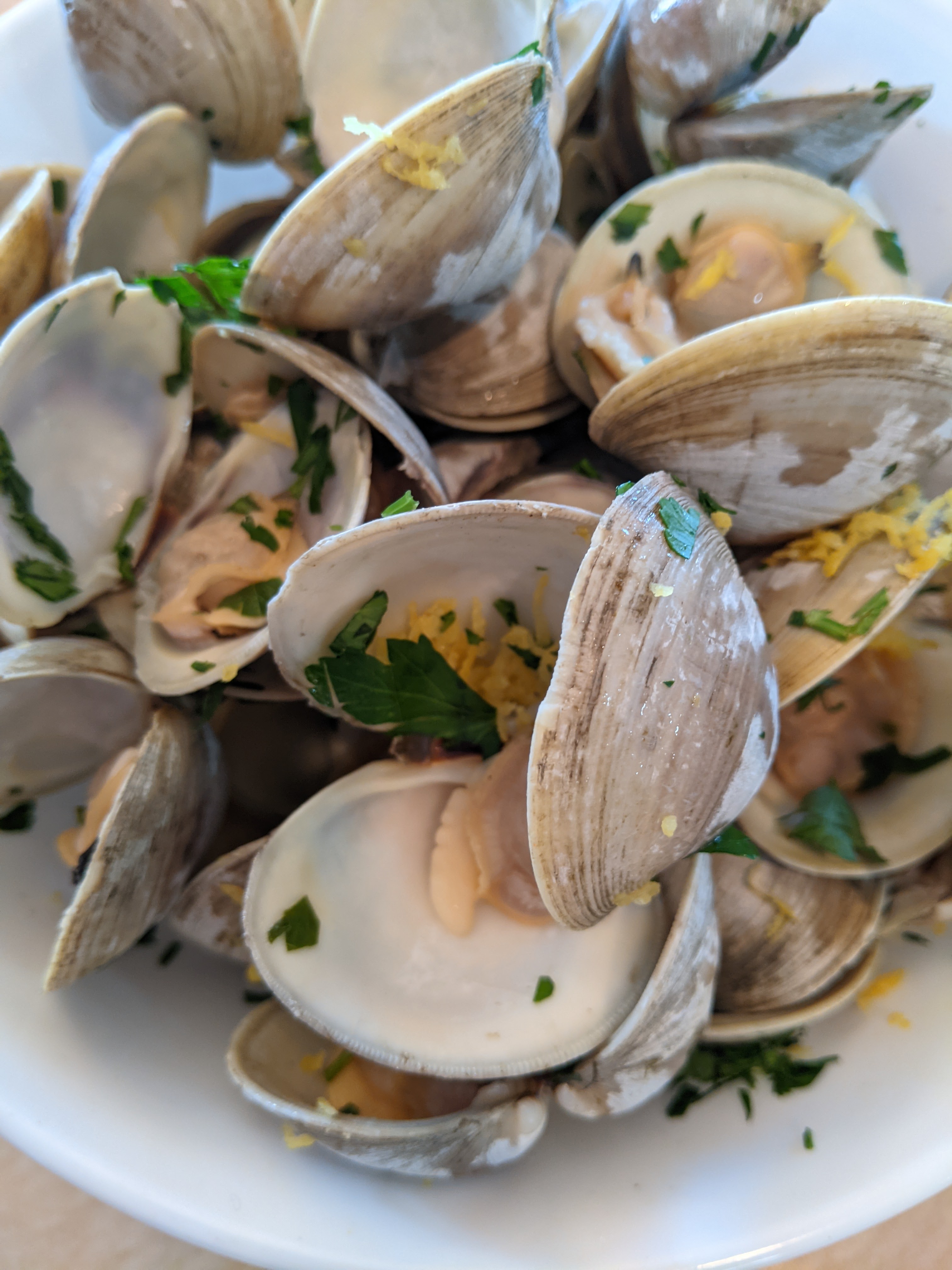 Chef Bolek Steamed Cockles in White Wine