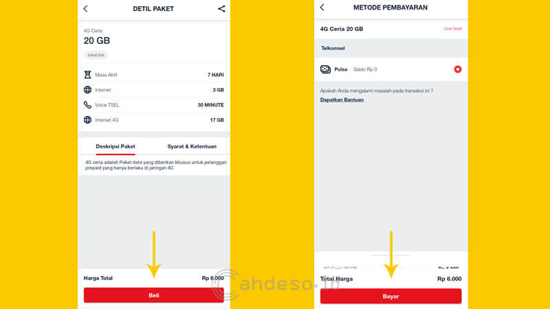 Cara Daftar Paket Internet Telkomsel 20gb Harga Rp 6000 Terbaru 2021 Cahdeso Mimpi Besar Anak Desa