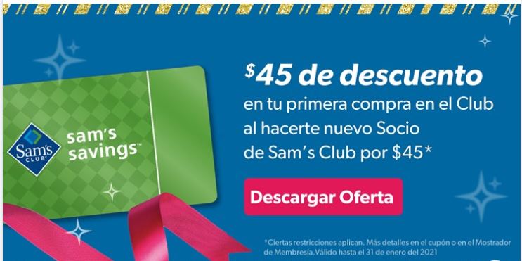 Ahorros Diarios Usando Cupones: $ de Descuento para Nuevos Socios de Sam's  Club
