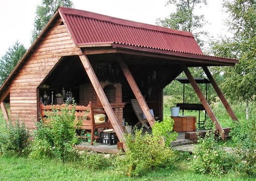 беседки с мангалами