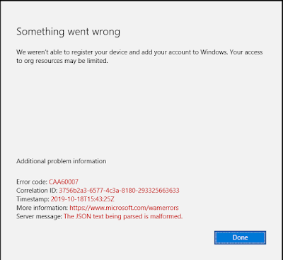 what is Office Error code CAA60007 what is Office Error code CAA60007