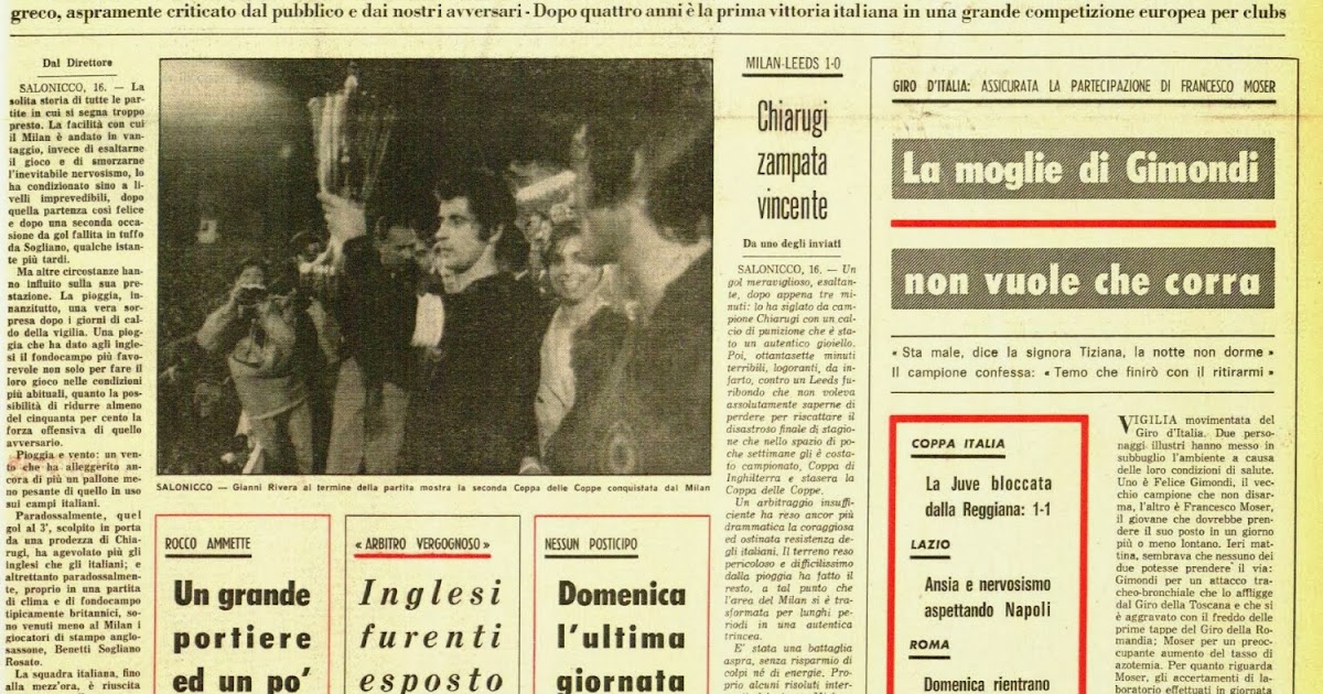 SCRIVOQUANDOVOGLIO CALCIO COPPA DELLE COPPEFINALE A SALONICCO (16/05