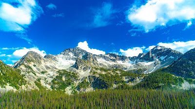 Clouds, Landscape, Mountain, Forest, Trees