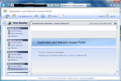 UAG web monitor